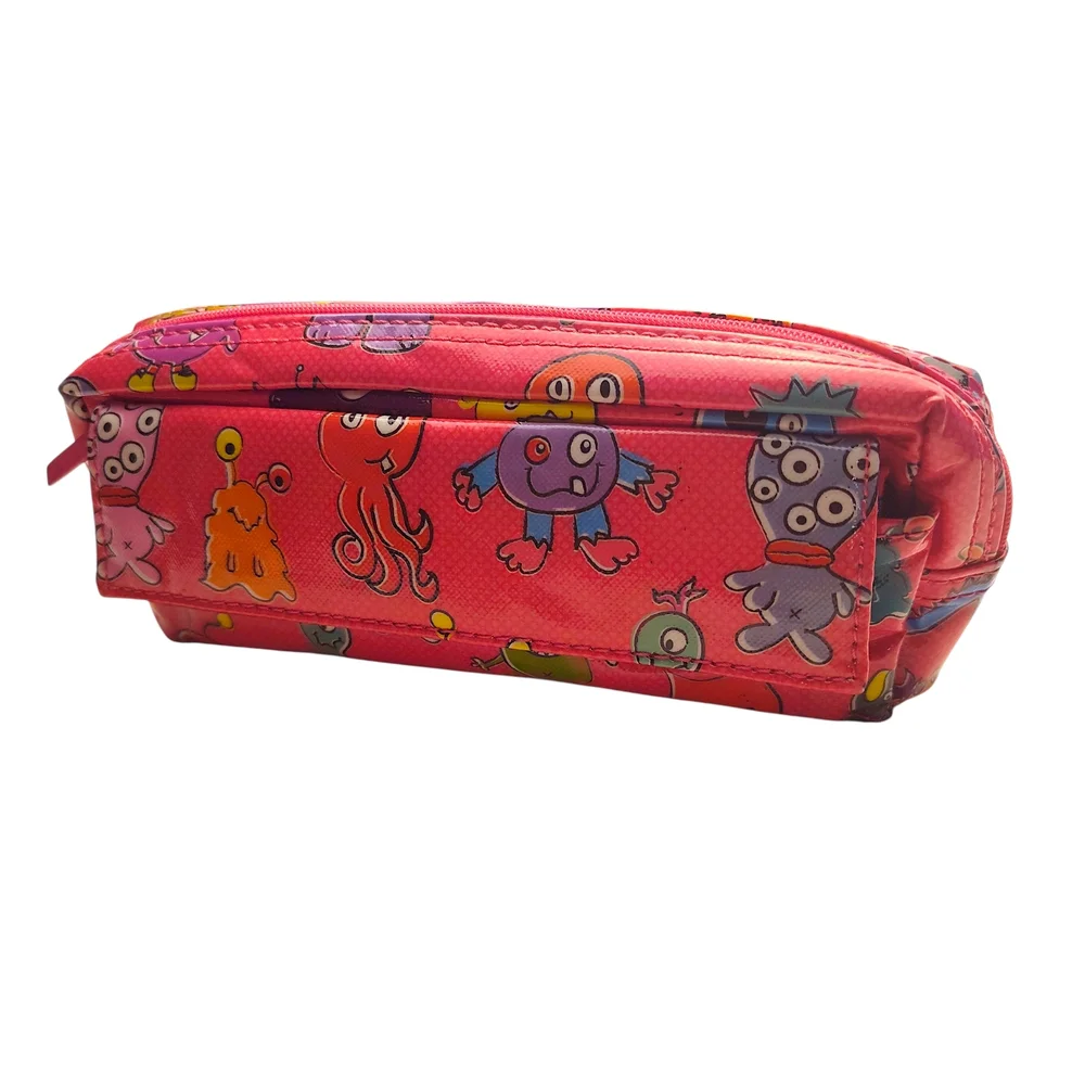 Papercase Pink Monster Zippered Pencil Pouch